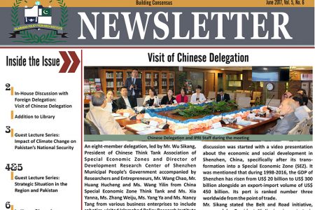 IPRI Newsletter June 2017 IPRI Newsletter June 2017