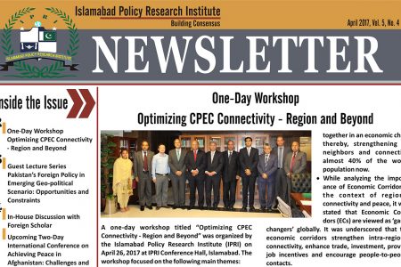 IPRI Newsletter April 2017 IPRI Newsletter April 2017